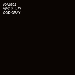 #0A0502 - Cod Gray Color Image